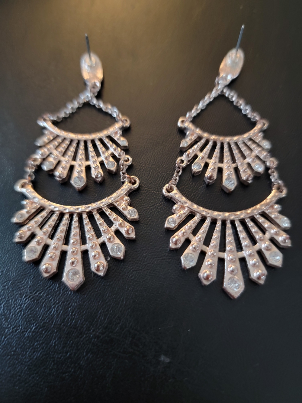 Torrid Elegant Gold-Tone Fan Drop Earrings